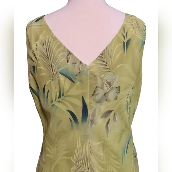 NWT Donna Ricco size 14 lime green 2 piece top & skirt - Picture 9 of 15